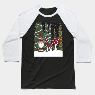 Ugly Christmas Sweater Gnome Village Baseball T-Shirt